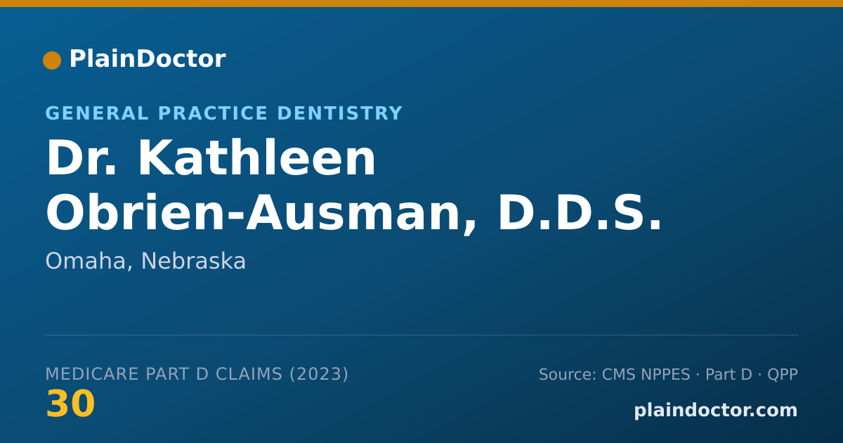Shareable card for Kathleen Obrien-Ausman, D.D.S. - General Practice Dentistry, Omaha, NE