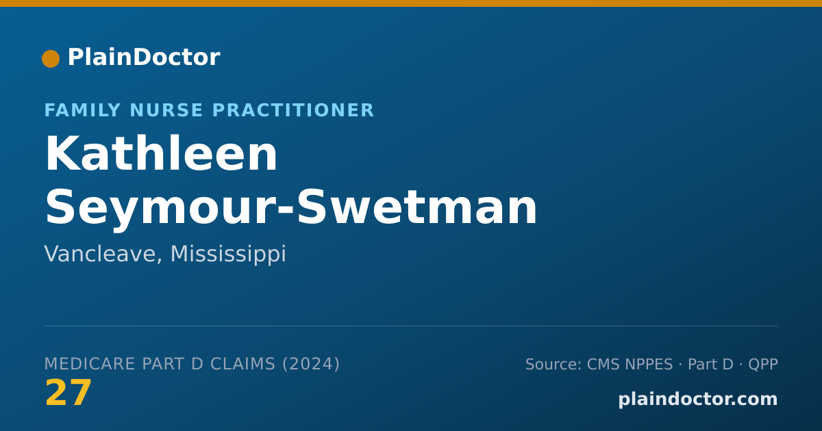 Shareable card for Kathleen Seymour-Swetman - Family Nurse Practitioner, Vancleave, MS