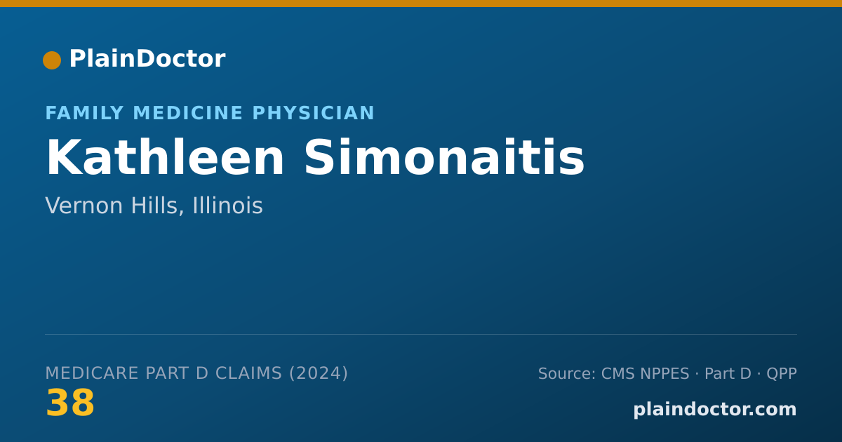 Shareable card for Kathleen Simonaitis - Family Medicine Physician, Vernon Hills, IL