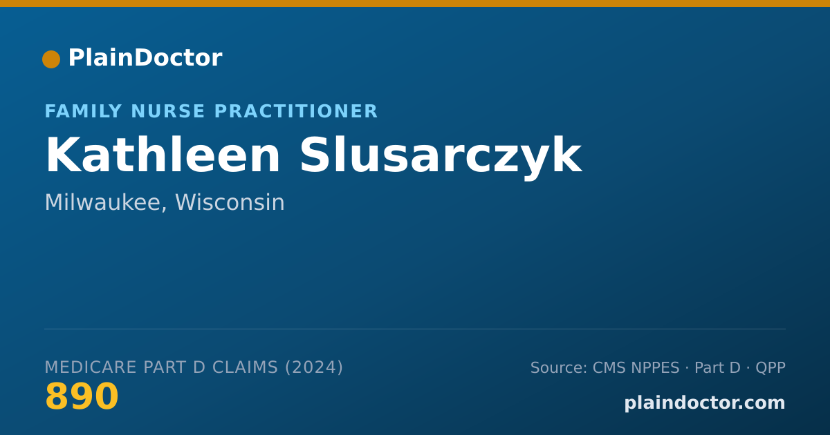 Shareable card for Kathleen Slusarczyk - Family Nurse Practitioner, Milwaukee, WI