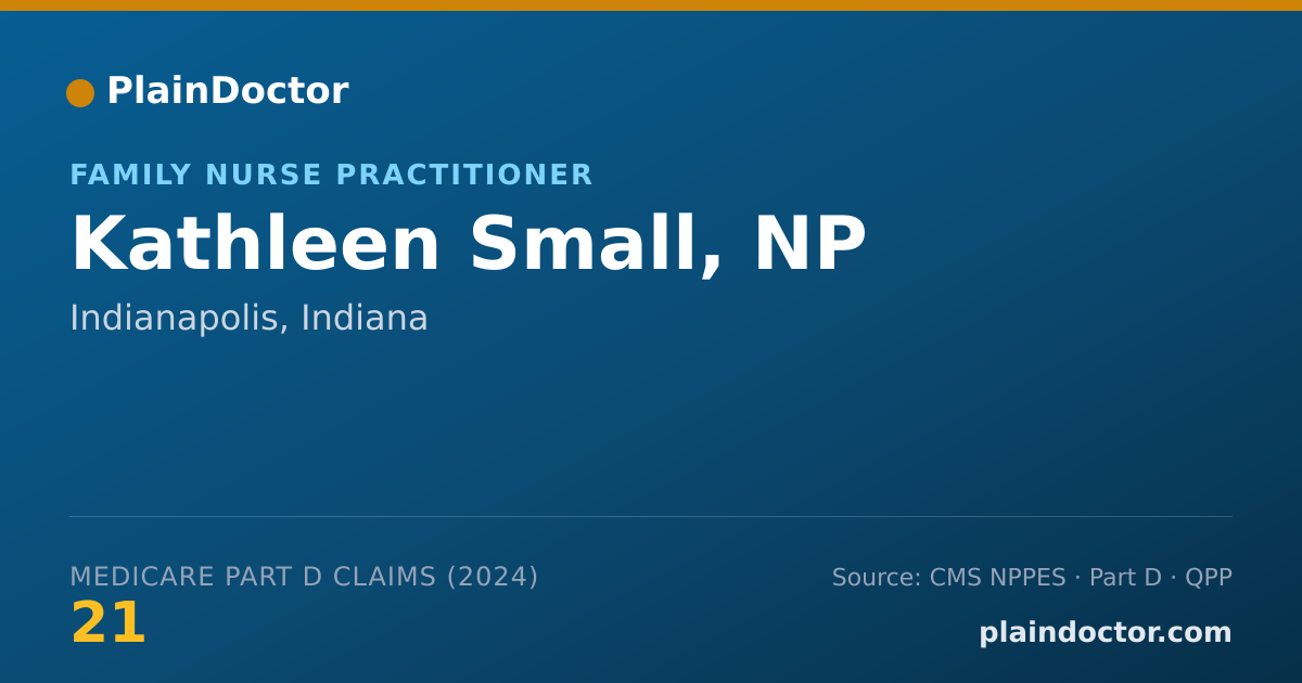 Shareable card for Kathleen Small, NP - Family Nurse Practitioner, Indianapolis, IN
