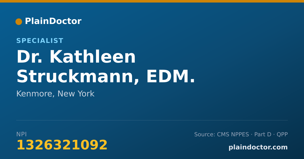 Shareable card for Kathleen Struckmann, EDM. - Specialist, Kenmore, NY