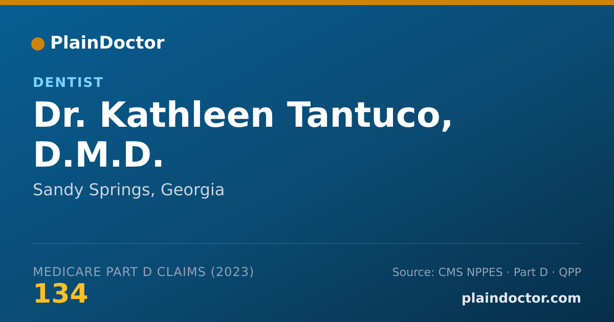Shareable card for Kathleen Tantuco, D.M.D. - Dentist, Sandy Springs, GA