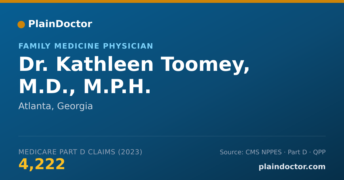 Shareable card for Kathleen Toomey, M.D., M.P.H. - Family Medicine Physician, Atlanta, GA
