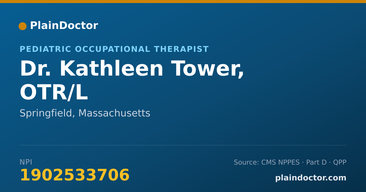 Shareable card for Kathleen Tower, OTR/L - Pediatric Occupational Therapist, Springfield, MA