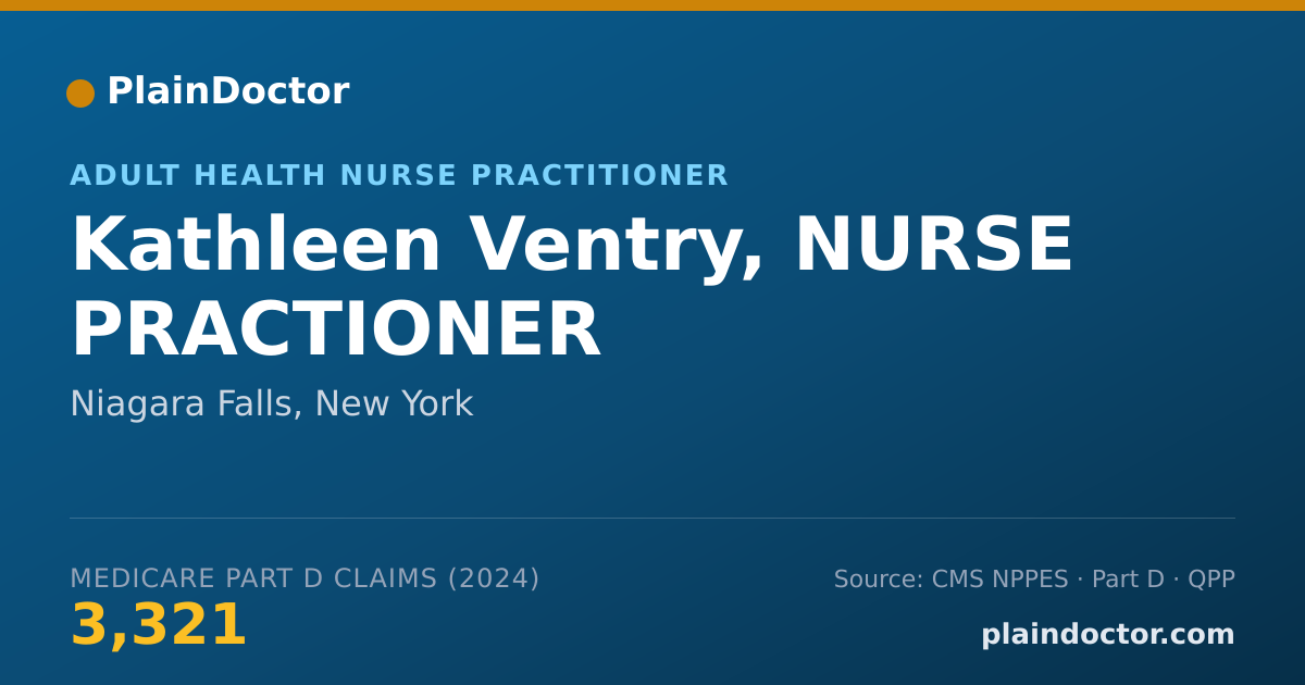 Shareable card for Kathleen Ventry, NURSE PRACTIONER - Adult Health Nurse Practitioner, Niagara Falls, NY