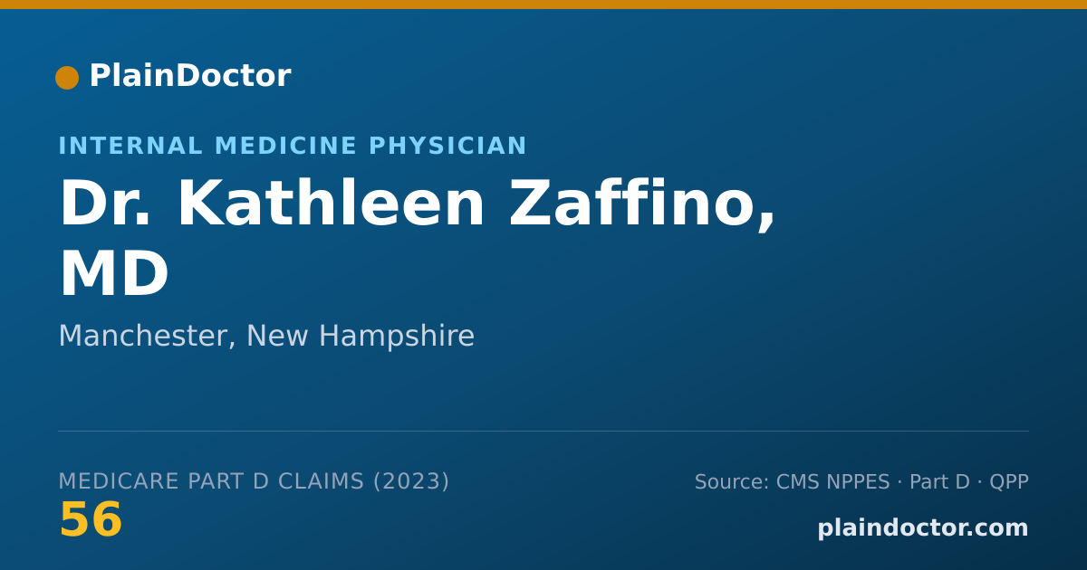 Shareable card for Kathleen Zaffino, MD - Internal Medicine Physician, Manchester, NH
