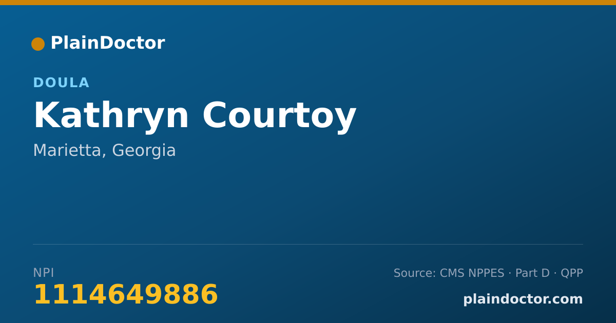 Shareable card for Kathryn Courtoy - Doula, Marietta, GA