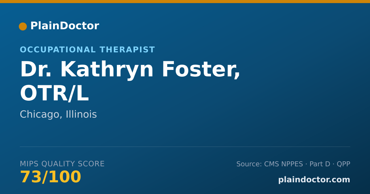 Shareable card for Kathryn Foster, OTR/L - Occupational Therapist, Chicago, IL