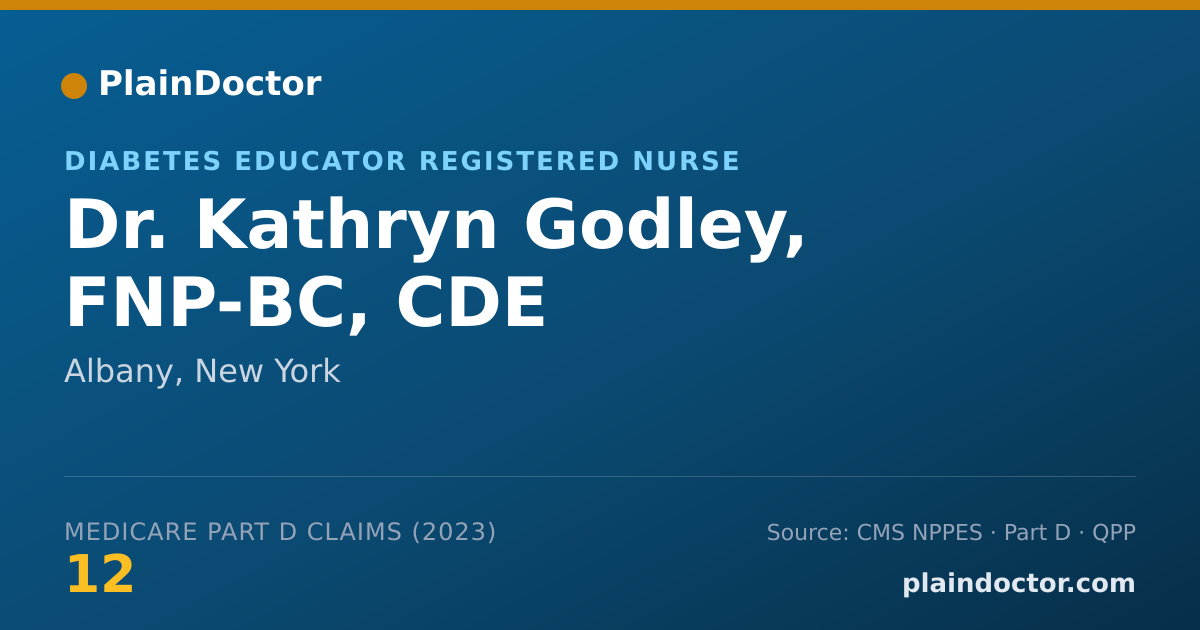 Shareable card for Kathryn Godley, FNP-BC, CDE - Diabetes Educator Registered Nurse, Albany, NY