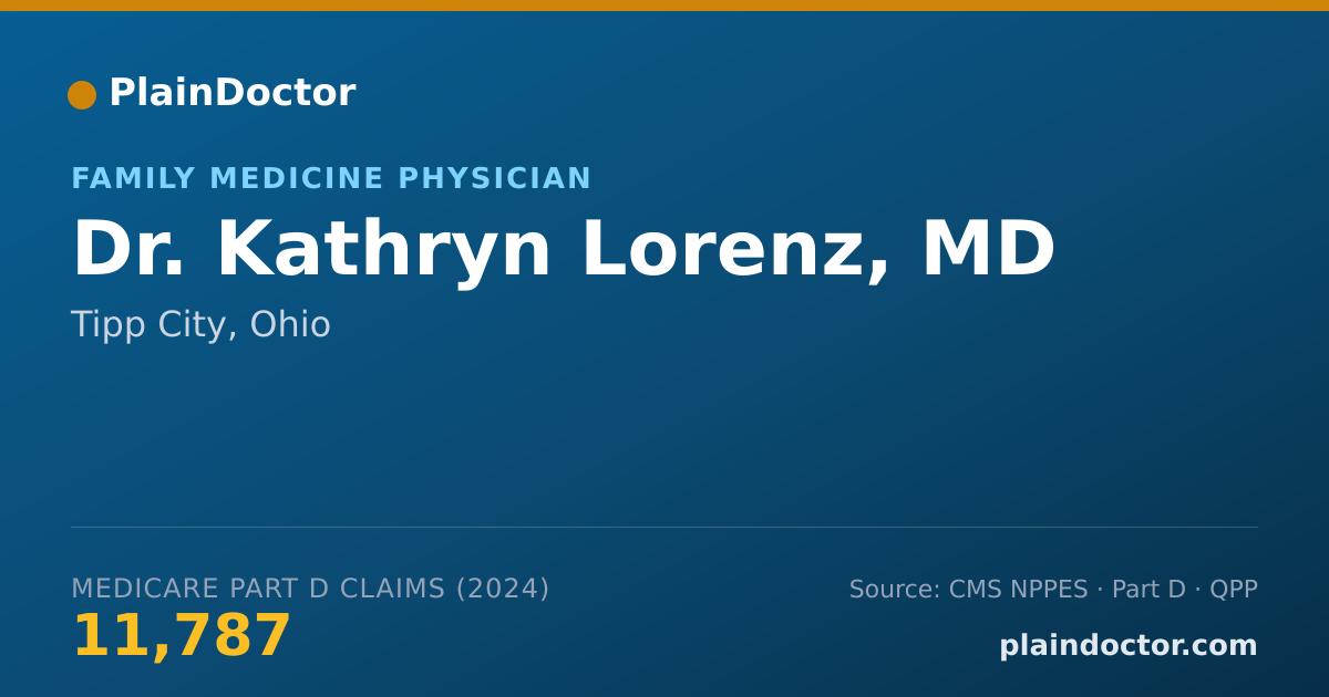 Shareable card for Kathryn Lorenz, MD - Family Medicine Physician, Tipp City, OH