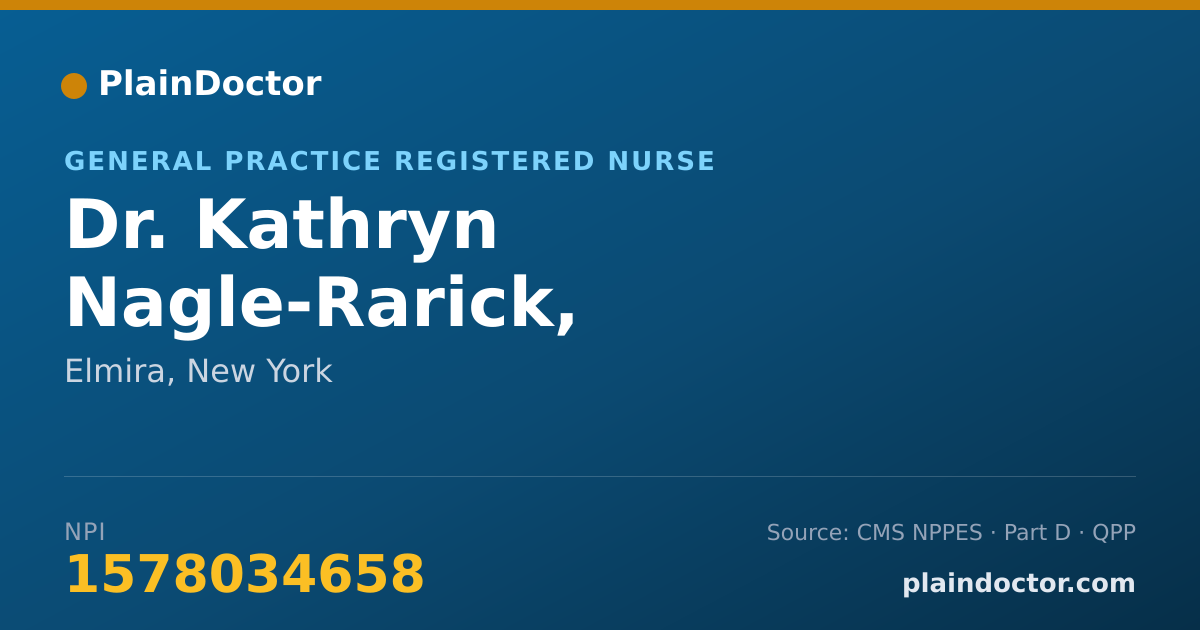 Shareable card for Kathryn Nagle-Rarick, REGISTERED NURSE - General Practice Registered Nurse, Elmira, NY