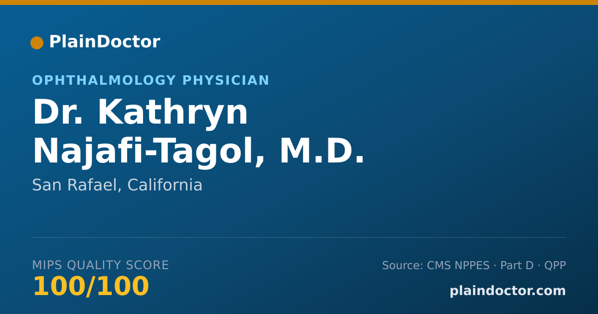 Shareable card for Kathryn Najafi-Tagol, M.D. - Ophthalmology Physician, San Rafael, CA