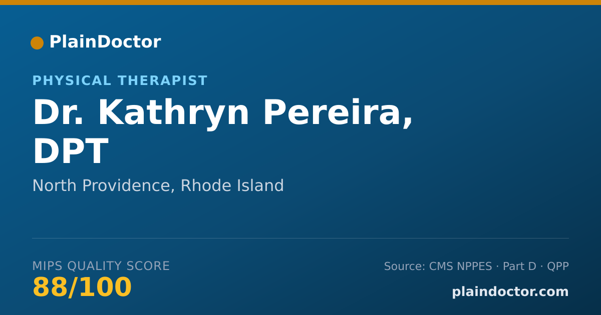 Shareable card for Kathryn Pereira, DPT - Physical Therapist, North Providence, RI