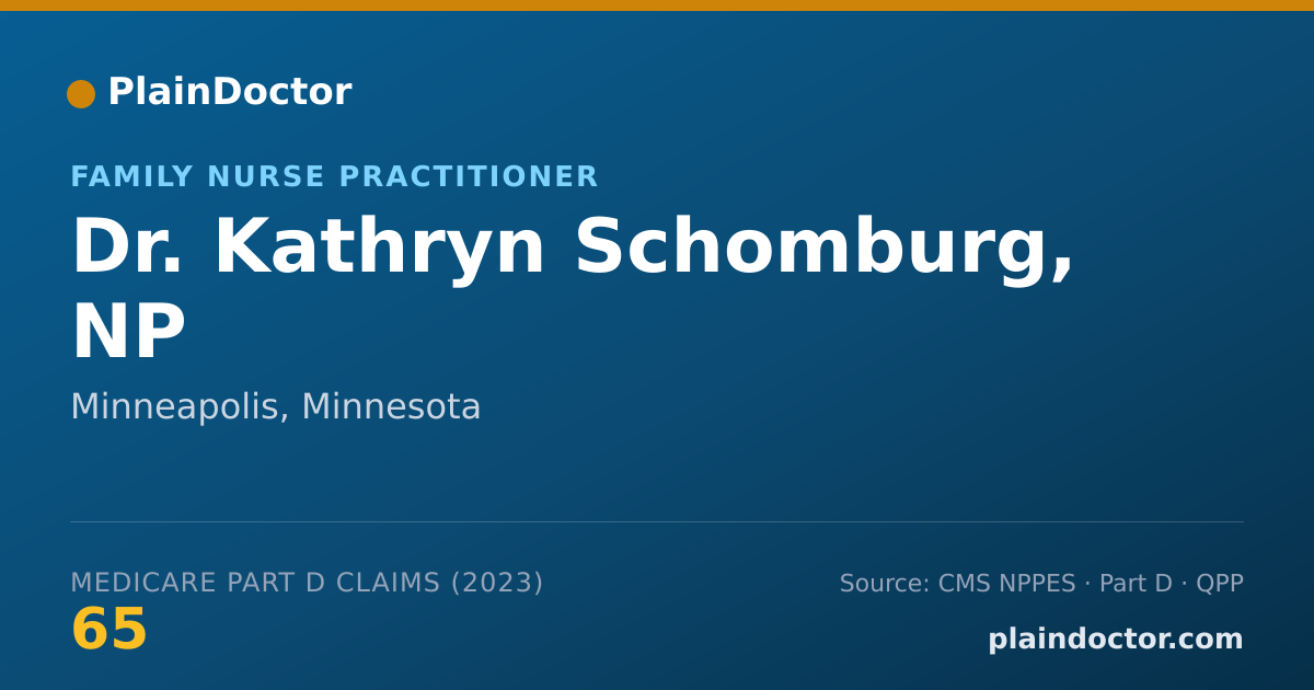 Shareable card for Kathryn Schomburg, NP - Family Nurse Practitioner, Minneapolis, MN