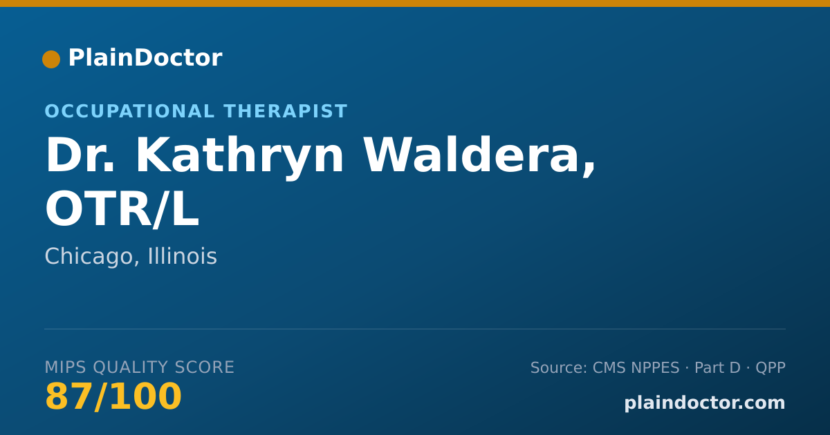 Shareable card for Kathryn Waldera, OTR/L - Occupational Therapist, Chicago, IL