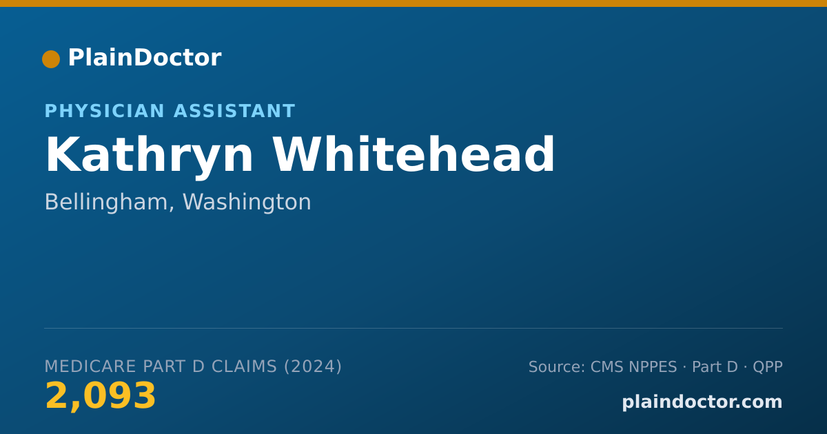 Shareable card for Kathryn Whitehead - Physician Assistant, Bellingham, WA