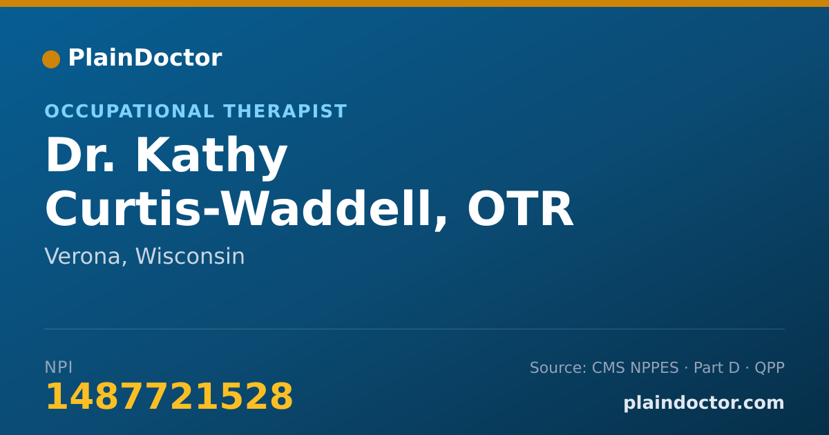 Shareable card for Kathy Curtis-Waddell, OTR - Occupational Therapist, Verona, WI