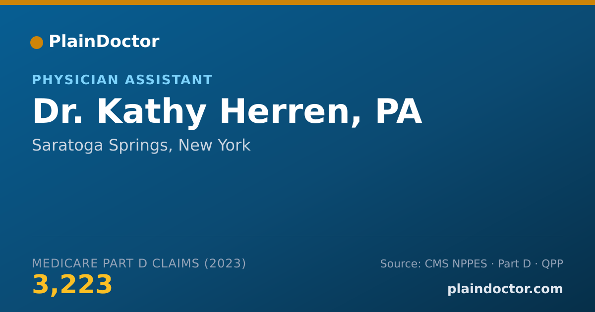 Shareable card for Kathy Herren, PA - Physician Assistant, Saratoga Springs, NY
