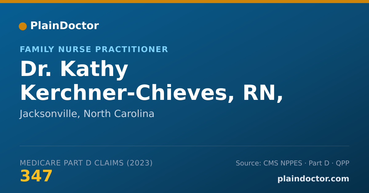 Shareable card for Kathy Kerchner-Chieves, RN, FNP - Family Nurse Practitioner, Jacksonville, NC