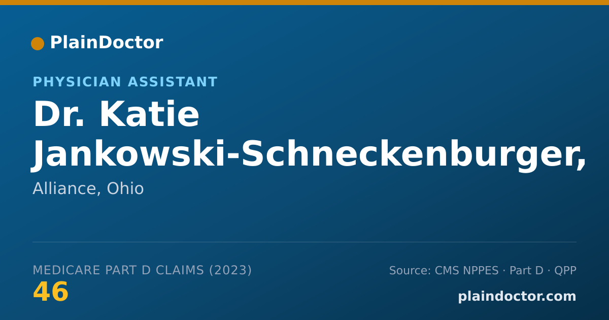 Shareable card for Katie Jankowski-Schneckenburger, PA - Physician Assistant, Alliance, OH