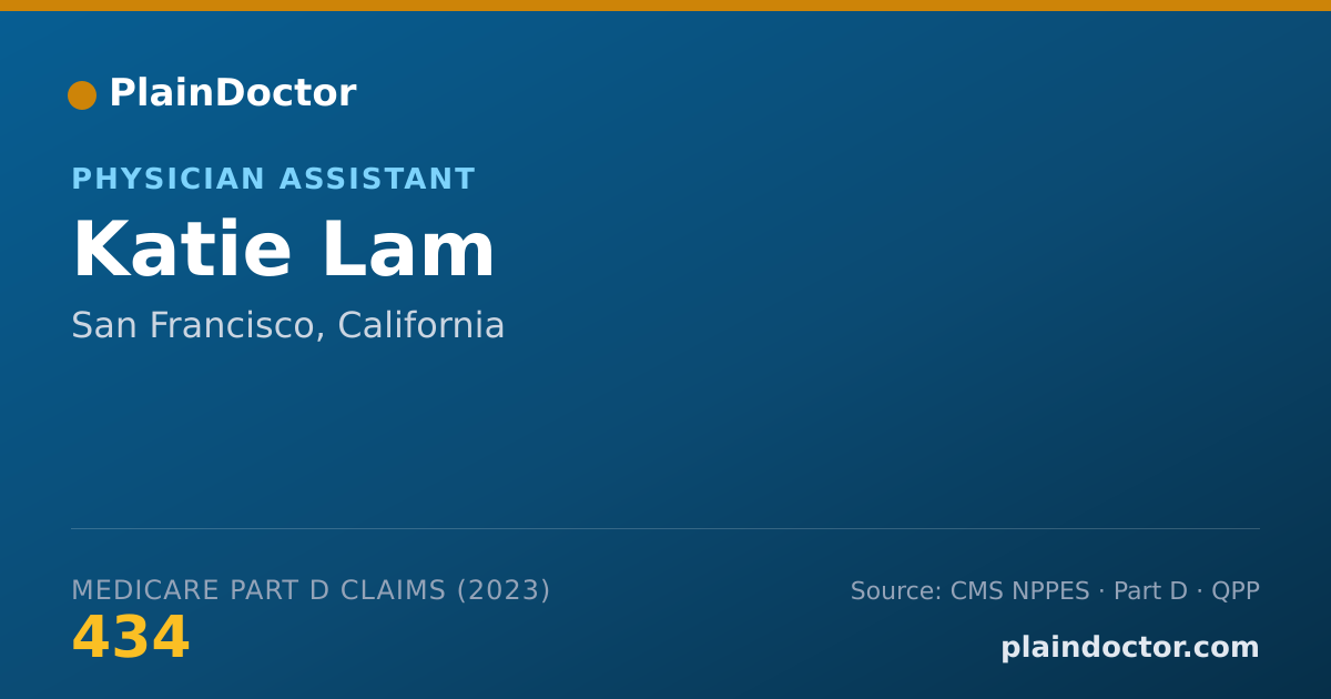 Shareable card for Katie Lam - Physician Assistant, San Francisco, CA