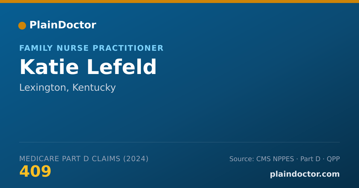 Shareable card for Katie Lefeld - Family Nurse Practitioner, Lexington, KY