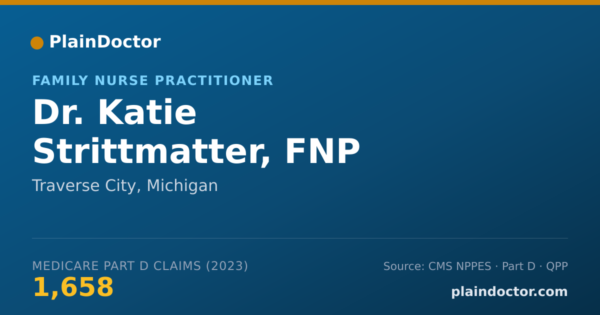 Shareable card for Katie Strittmatter, FNP - Family Nurse Practitioner, Traverse City, MI