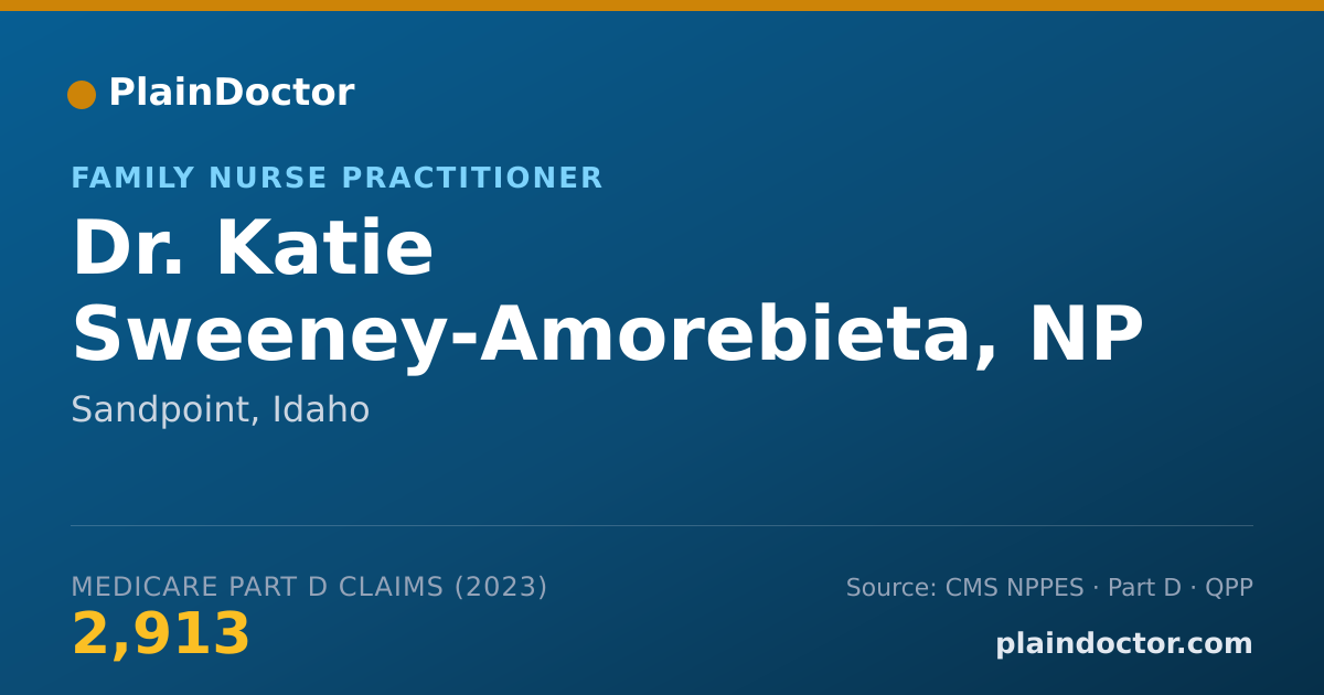 Shareable card for Katie Sweeney-Amorebieta, NP - Family Nurse Practitioner, Sandpoint, ID