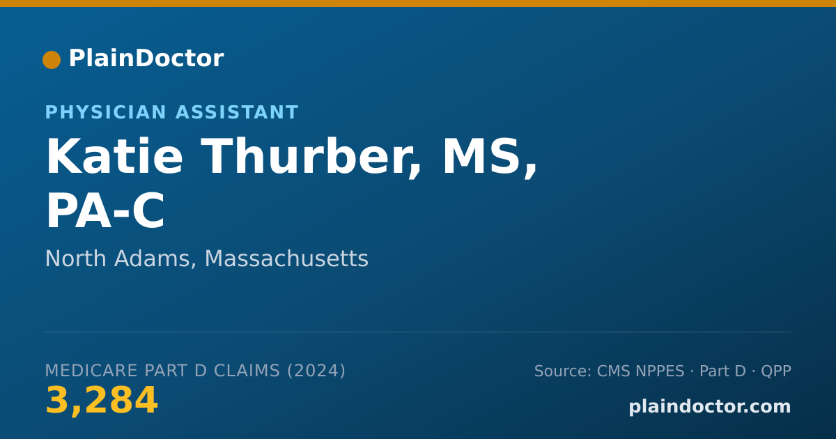 Shareable card for Katie Thurber, MS, PA-C - Physician Assistant, North Adams, MA