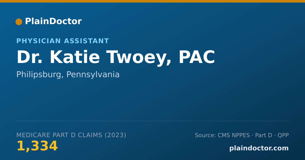 Shareable card for Katie Twoey, PAC - Physician Assistant, Philipsburg, PA