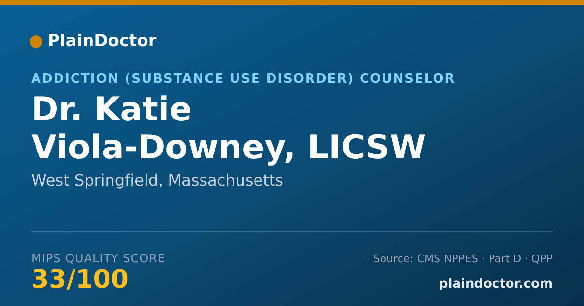 Shareable card for Katie Viola-Downey, LICSW - Addiction (Substance Use Disorder) Counselor, West Springfield, MA