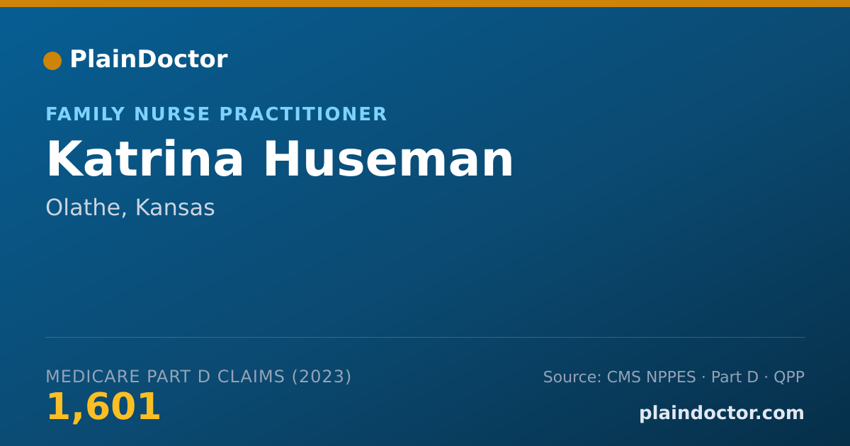 Shareable card for Katrina Huseman - Family Nurse Practitioner, Olathe, KS