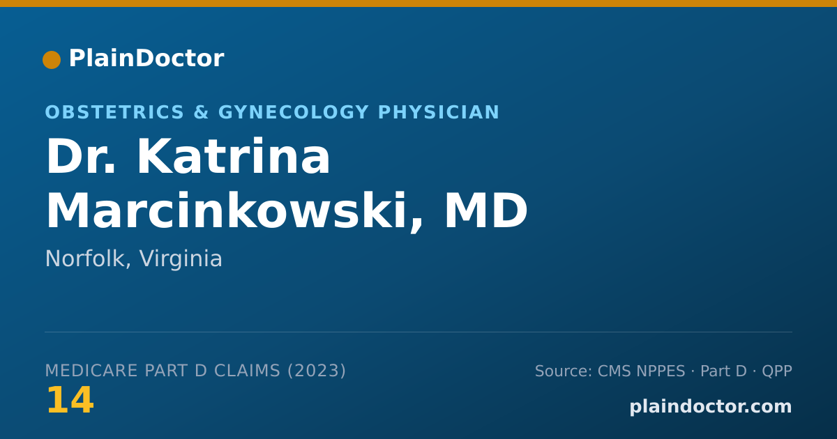 Shareable card for Katrina Marcinkowski, MD - Obstetrics & Gynecology Physician, Norfolk, VA