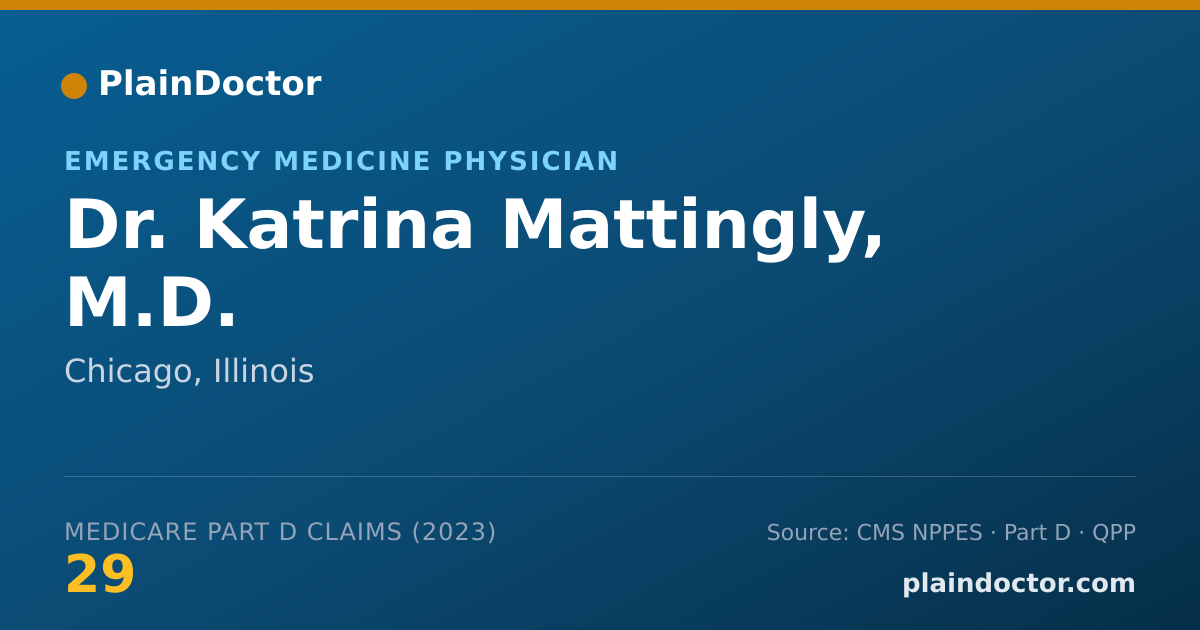 Shareable card for Katrina Mattingly, M.D. - Emergency Medicine Physician, Chicago, IL