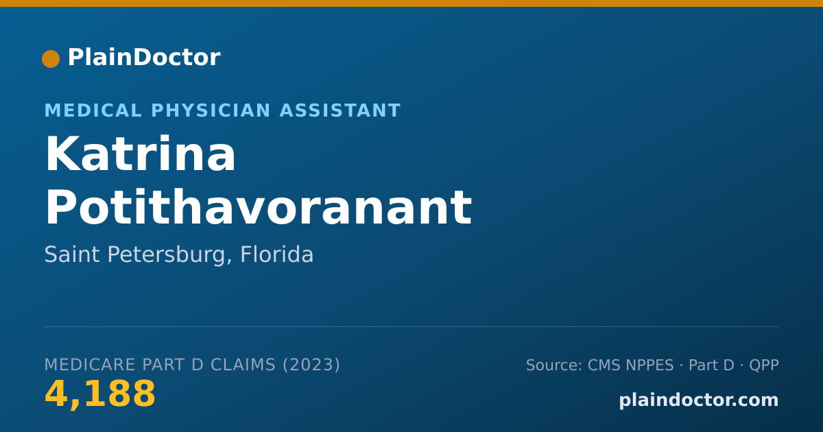 Shareable card for Katrina Potithavoranant - Medical Physician Assistant, Saint Petersburg, FL