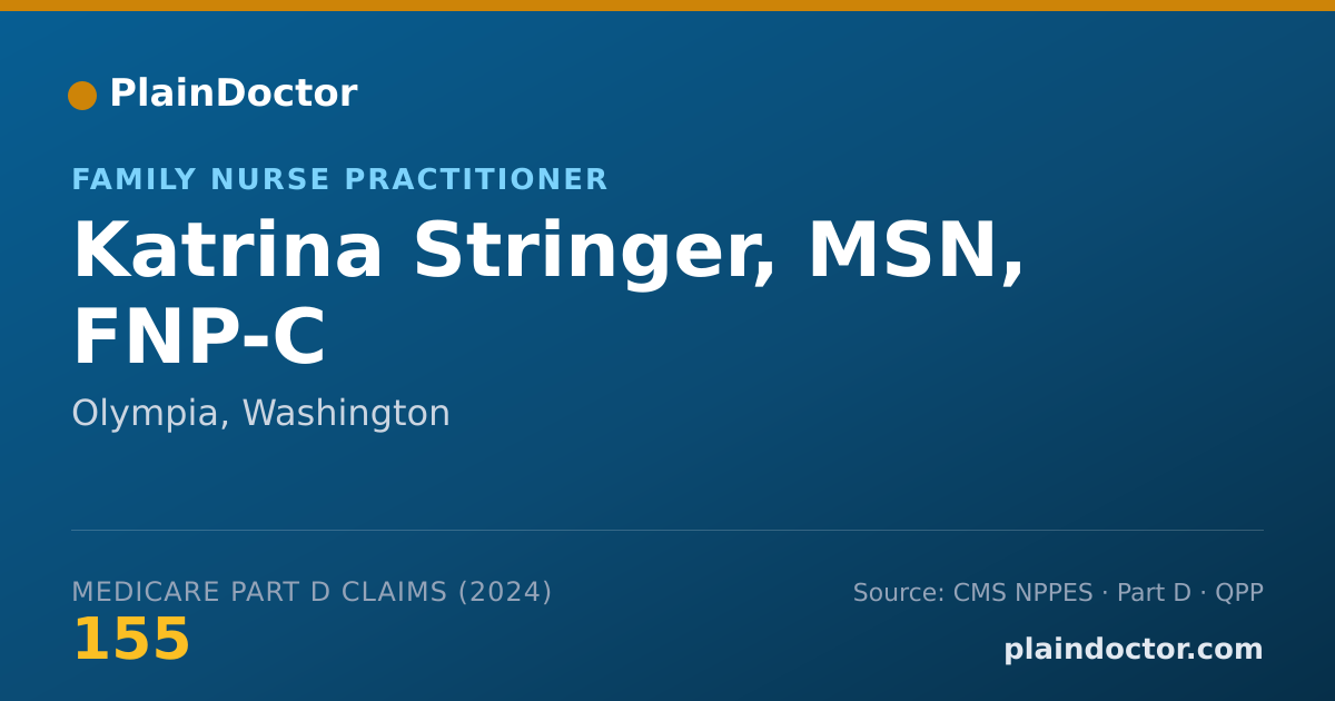 Shareable card for Katrina Stringer, MSN, FNP-C - Family Nurse Practitioner, Olympia, WA