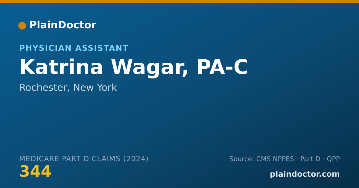 Shareable card for Katrina Wagar, PA-C - Physician Assistant, Rochester, NY