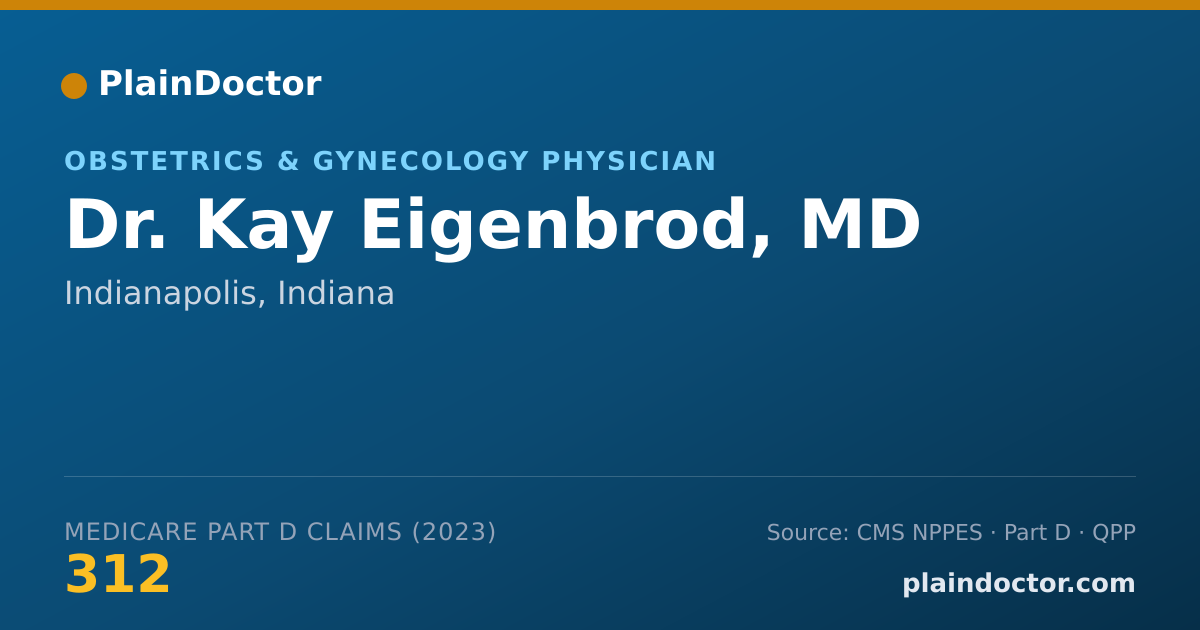 Shareable card for Kay Eigenbrod, MD - Obstetrics & Gynecology Physician, Indianapolis, IN