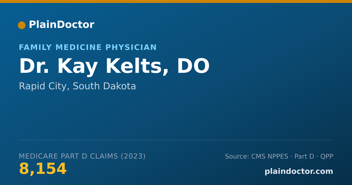 Shareable card for Kay Kelts, DO - Family Medicine Physician, Rapid City, SD
