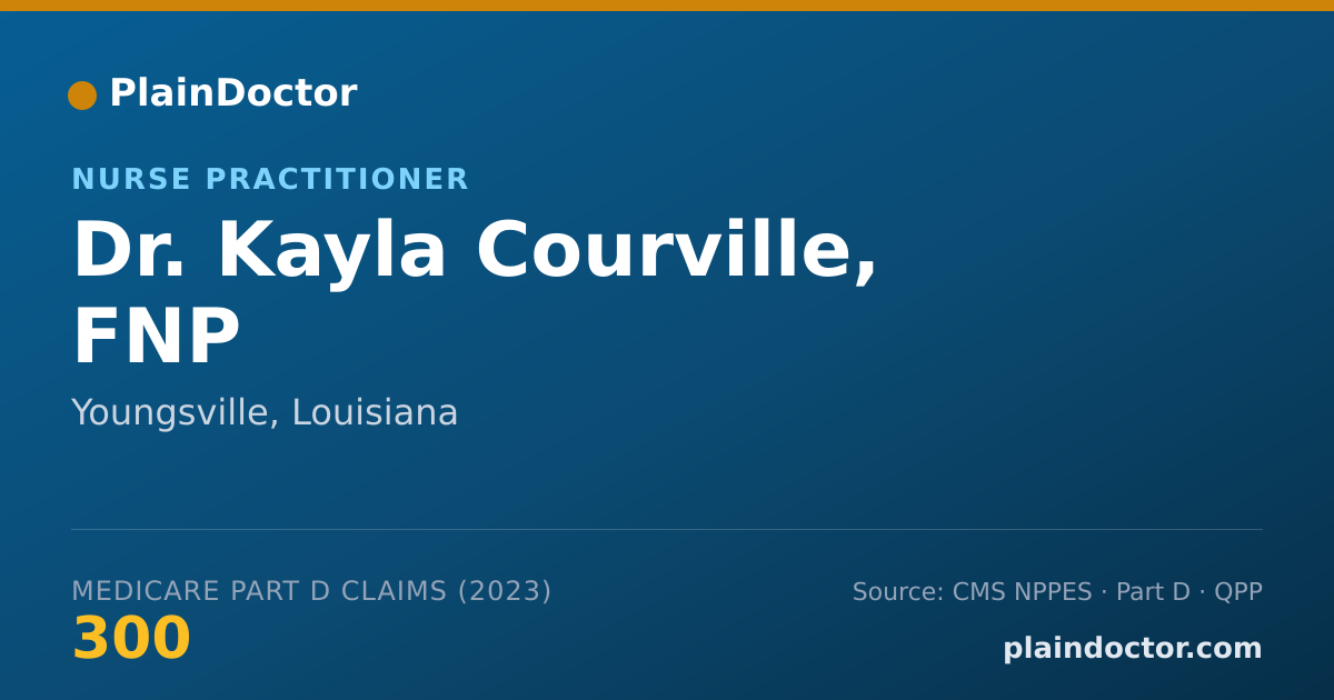 Shareable card for Kayla Courville, FNP - Nurse Practitioner, Youngsville, LA