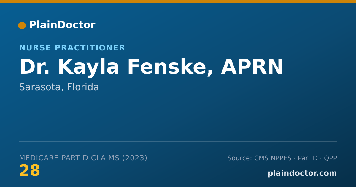Shareable card for Kayla Fenske, APRN - Nurse Practitioner, Sarasota, FL