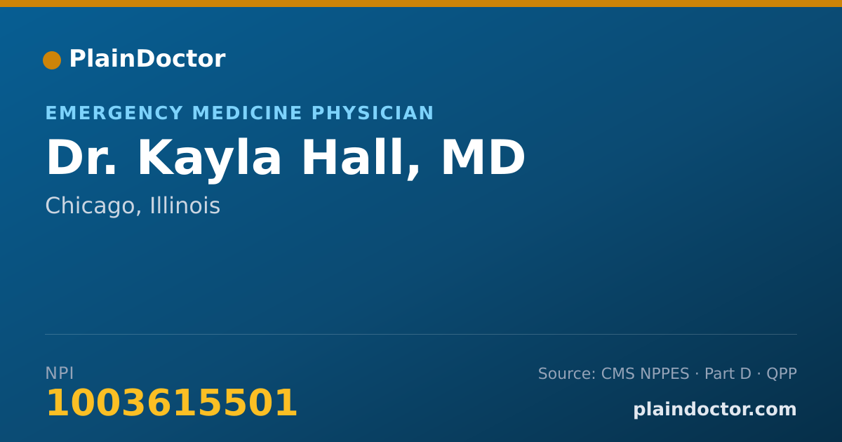 Shareable card for Kayla Hall - Student in an Organized Health Care Education/Training Program, Chicago, IL