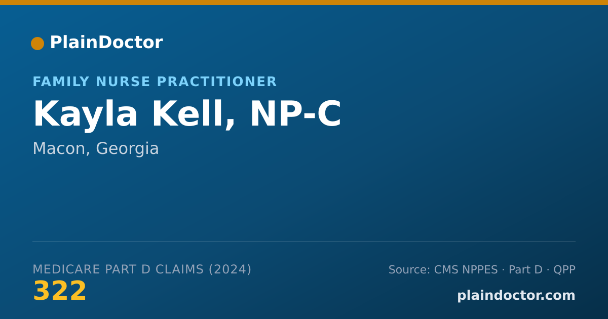 Shareable card for Kayla Kell, NP-C - Family Nurse Practitioner, Macon, GA