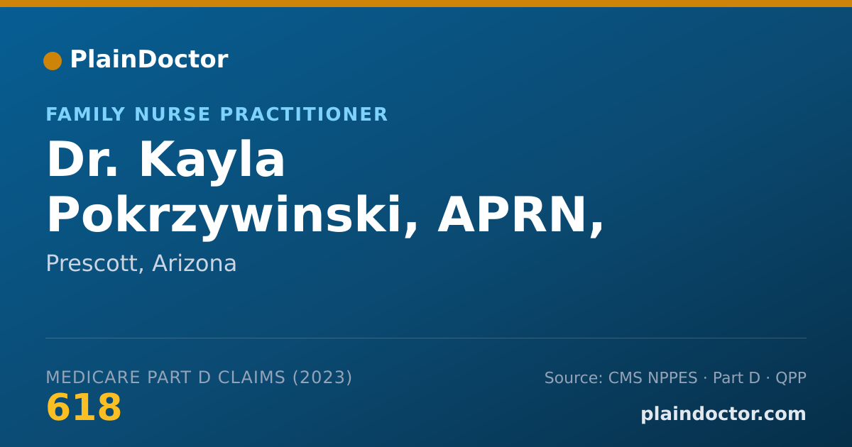Shareable card for Kayla Pokrzywinski, APRN, FNP-C - Family Nurse Practitioner, Prescott, AZ