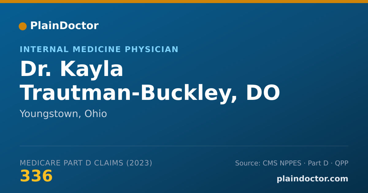 Shareable card for Kayla Trautman-Buckley, DO - Internal Medicine Physician, Youngstown, OH