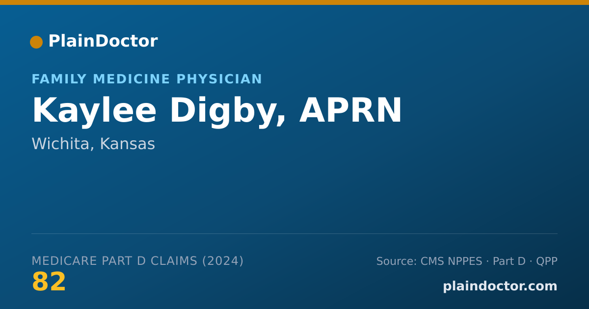 Shareable card for Kaylee Digby, APRN - Family Medicine Physician, Wichita, KS