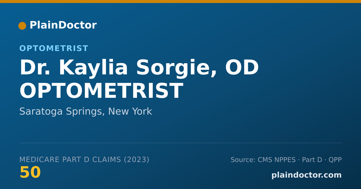 Shareable card for Kaylia Sorgie, OD OPTOMETRIST - Optometrist, Saratoga Springs, NY