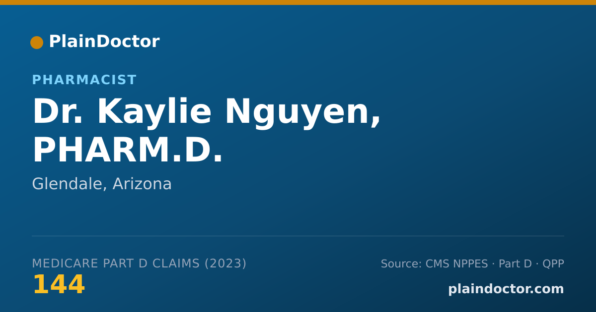 Shareable card for Kaylie Nguyen, PHARM.D. - Pharmacist, Glendale, AZ