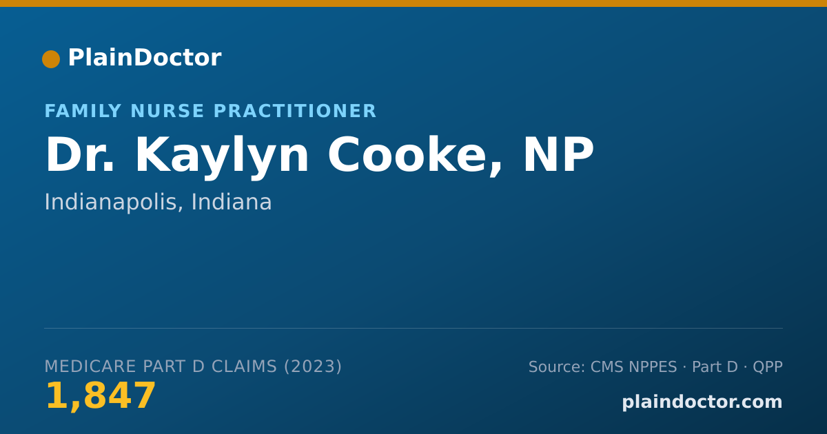 Shareable card for Kaylyn Cooke, NP - Family Nurse Practitioner, Indianapolis, IN
